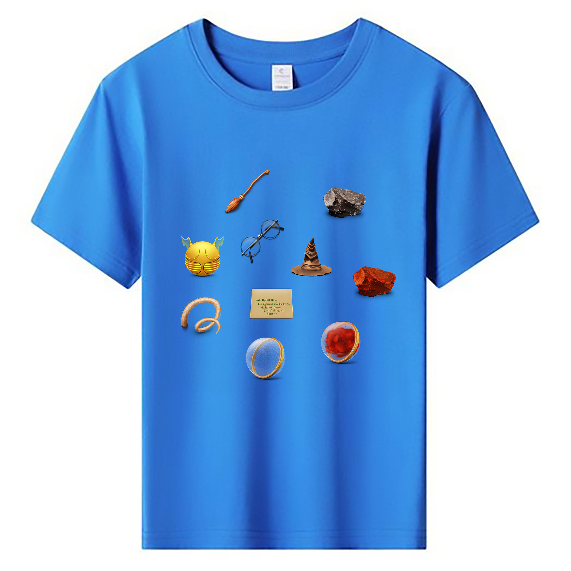 （画像用） Harry Potter ハリー・ポッターシリーズ 綿100％キッズTシャツ（フロントプリント）